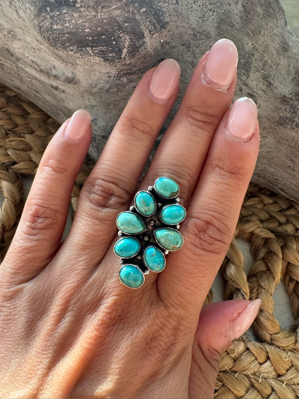 💥⚡️🤩STUNNING GENUINE 8 STONE KINGMAN RING